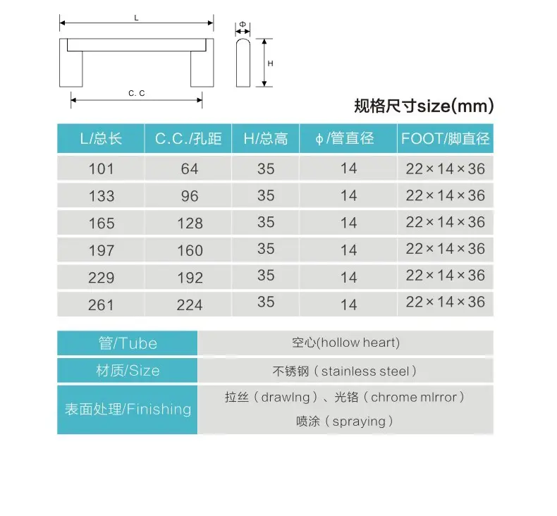 3H-DJ029  Contemporary Cabinet Hardware