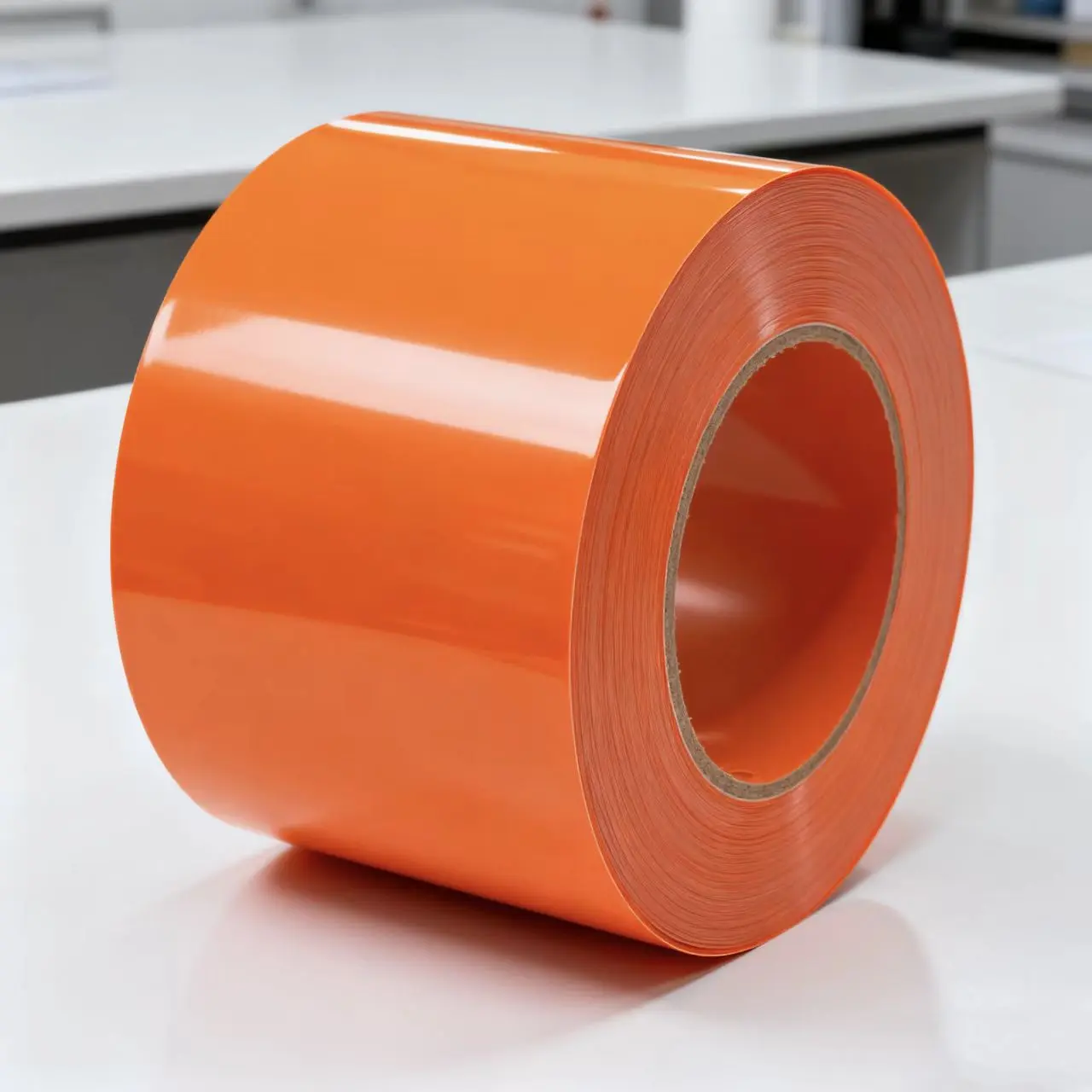 Orange plastic label material .jpg