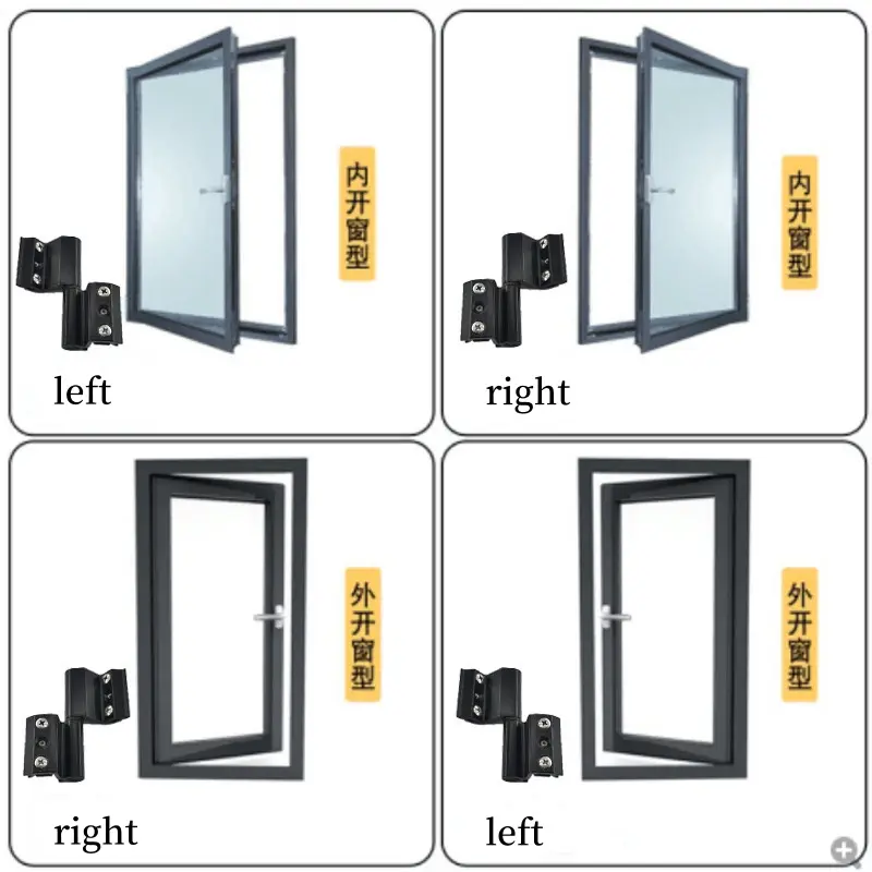 direction of the window hinge