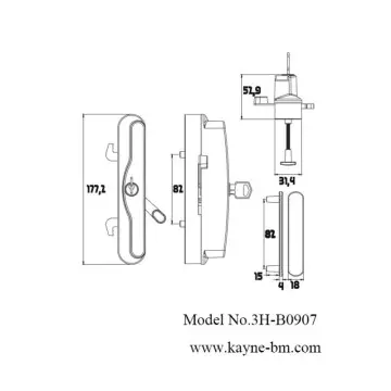 3H-B0907 Sliding Aluminum Window and ...