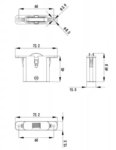 aluminum alloy single wheel pulley to Australia .png