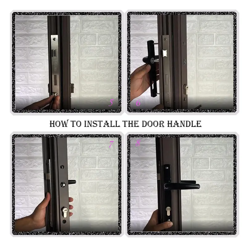 how to install door leverpo6