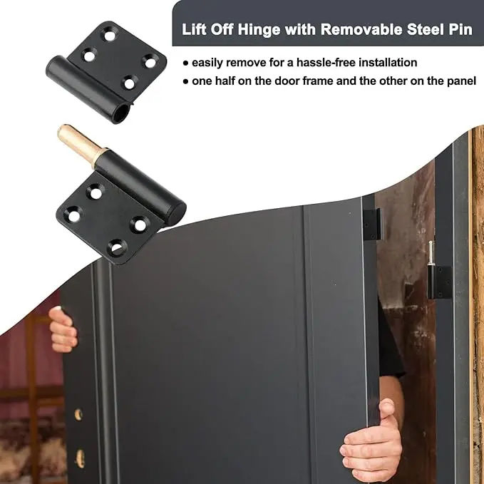 Adjustable swing door hinges