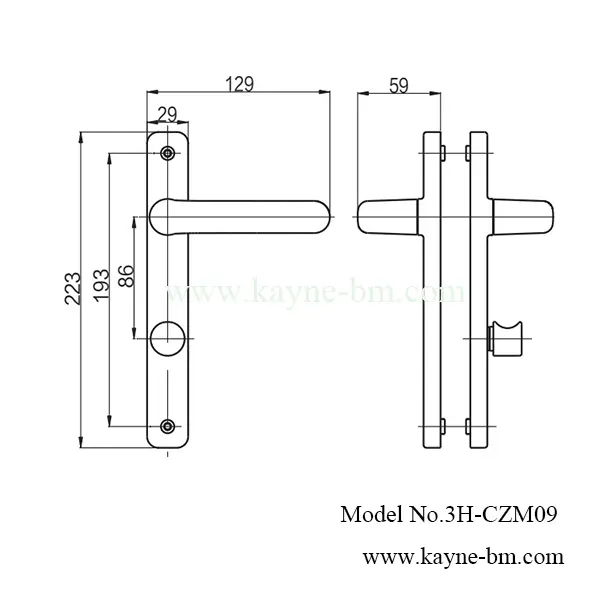 ZM09 Entrance Door Handle Lever SIZE.jpg