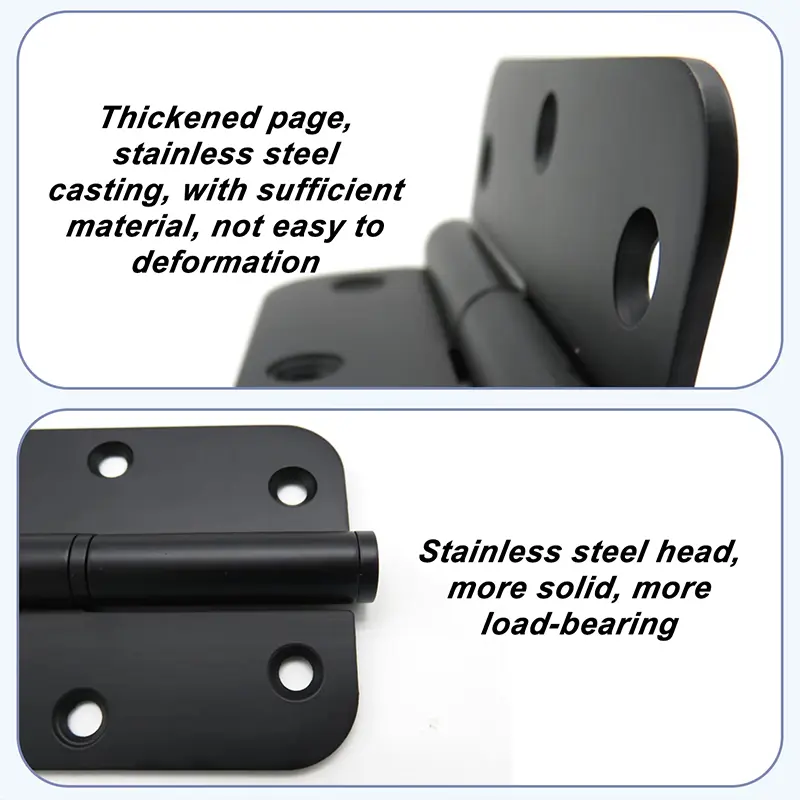 Custom swing door hinges