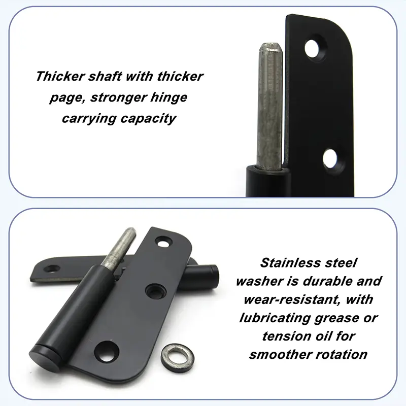 Rust-resistant swing door hinges