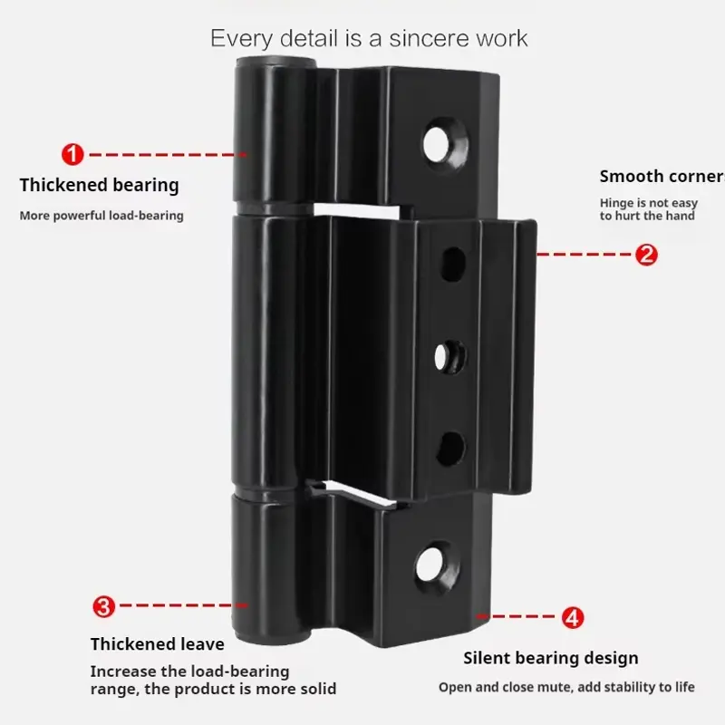 Rust-proof aluminum hinges