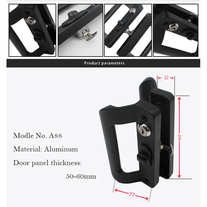 A88 Sliding door handle size 2nu2