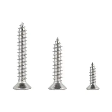 3H-V007, High-Quality 304 Stainless Steel Cross Recessed Self-Tapping Screws, with Countersunk Head