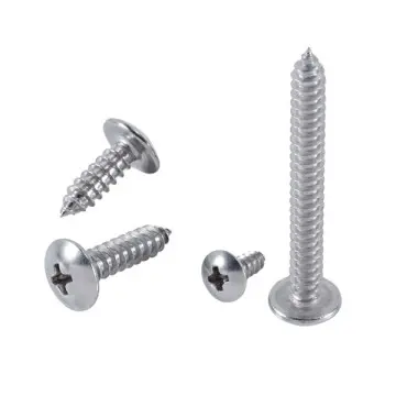 3H-V001,Stainless Steel blue Zinc Phillips Round Pan Head flanged Self-tapping Thread Forming Screw